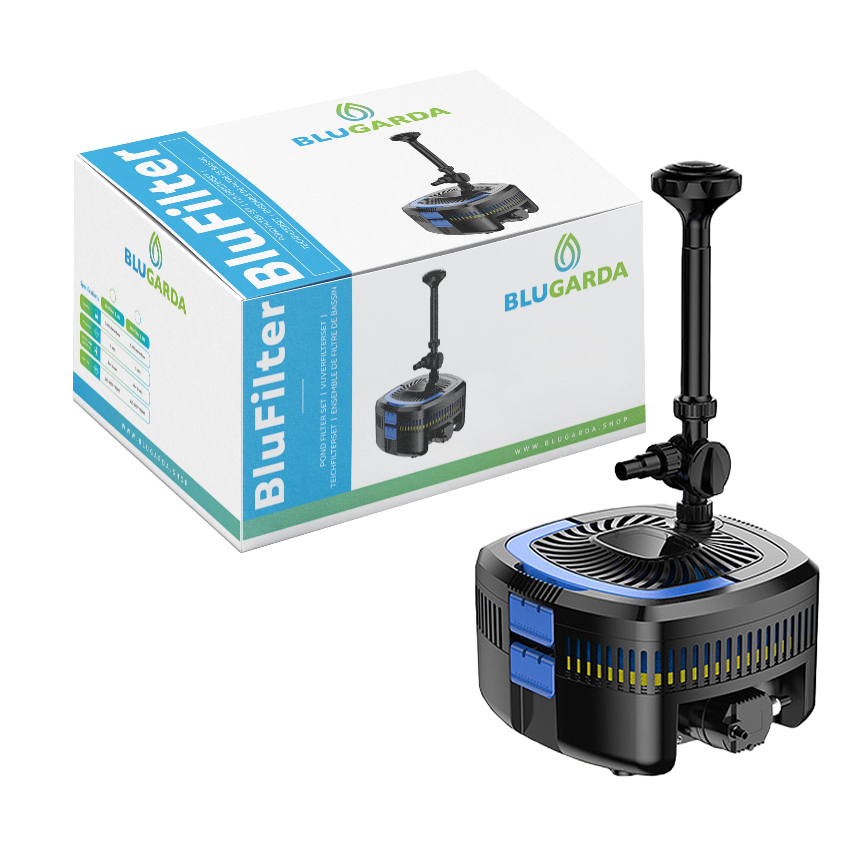 BluFilter 3611 - Vijverpomp met filter set, 11W UV-c en fontein kopen