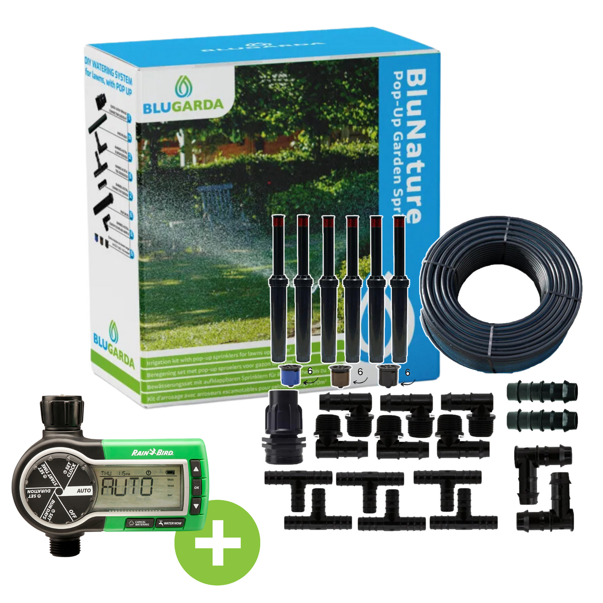 GARDENA Pop-up Sprinkler MD180 sproeier Zwart/grijs, sproeiafstand GARDENA Pop-up Sprinkler MD180 sproeier Zwart/grijs, sproeiafstand