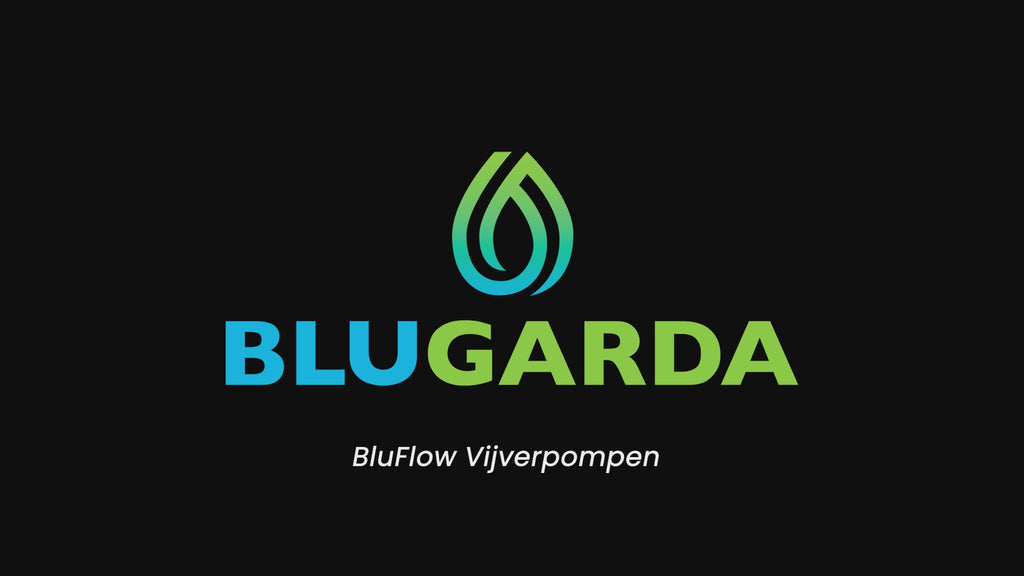 Product video BluGarda BluFlow energiezuinige vijverpomp met robust design en makkelijk op te stellen en te verstellen.