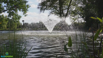 BluFountain 20.000 - Drijvende fontein - Beluchting vijver - 3m brede kelk - Zwart